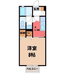 小山駅 バス8分  渡辺金属下車：停歩1分 2階の物件間取画像